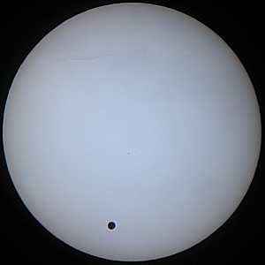 Foto: Jost Jahn. Venustransit am 8. Juni 2004 in Hamerstorf