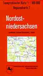 : Nordostniedersachsen 1 : 100 000. Regionalkarte 07/ N. Landkreise Lchow- Dannenberg, Uelzen.