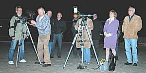 Teilnehmer der anschließenden Sternbeobachtung, Foto: Jost Jahn