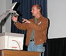 Foto: Jost Jahn. Michael Jäger beim Vortrag 13.9.2003