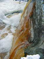 4. Januar 2003, Der Wasserfall an der Burg, Foto: Jost Jahn