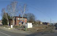 23. Februar 2003, Der Bahnübergang in Soltendieck, Foto: Jost Jahn