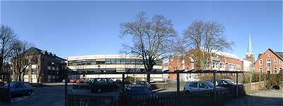 21. März 2003, Blick auf die Innenstadt von der Lucas-Backmeister-Schule, Foto: Jost Jahn