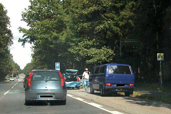 14. August 2004, Unfall nrdlich von Lneburg, Foto: Jost Jahn