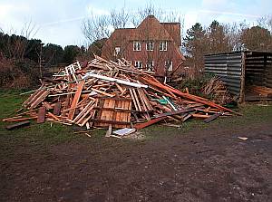 Altes Pastorat Amrum, Dezember 2006, Holz