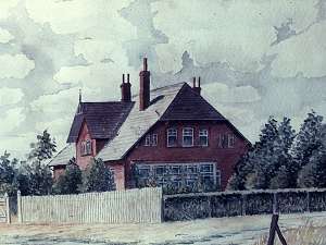 Aquarell Altes Pastorat Amrum, undatiert, unbekannt