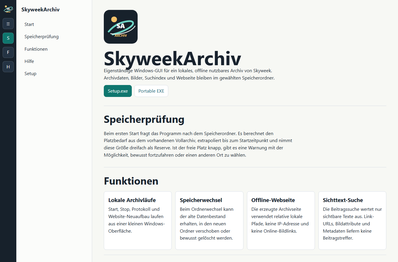 Screenshot: SkyweekArchiv