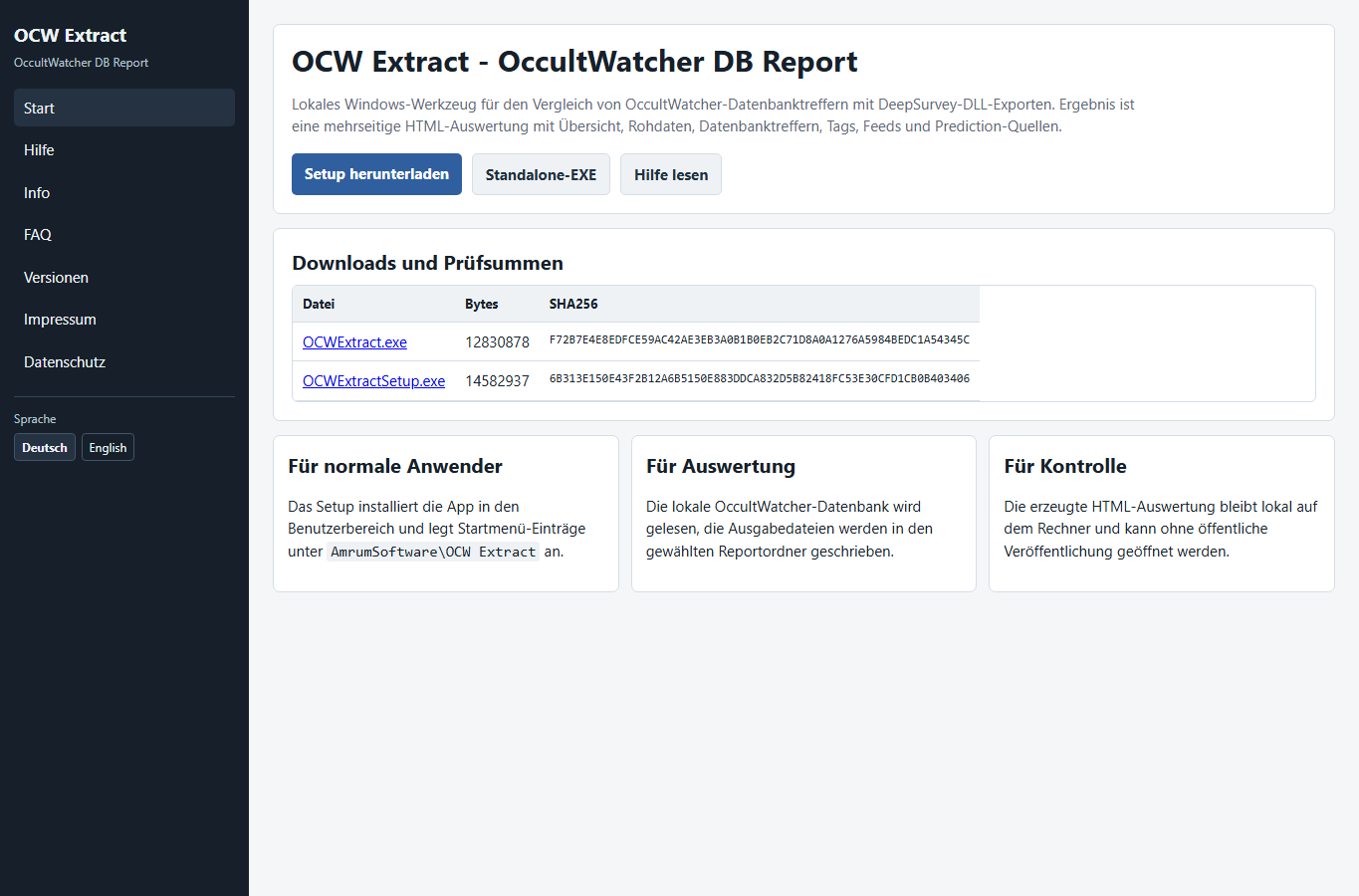 Screenshot: OCW Extract